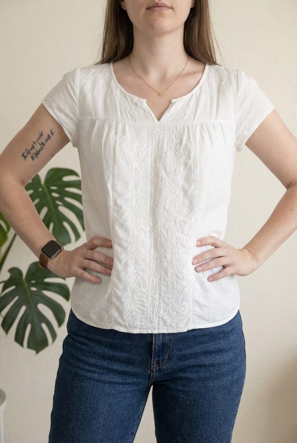 Blouse Gémo - 36 - Blanc -