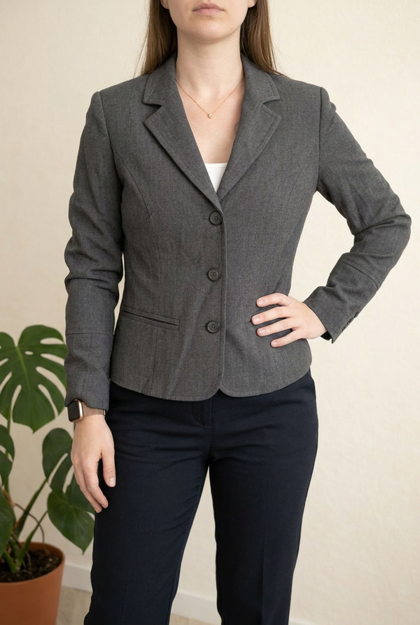 Blazer femme Cassis - 38 - Gris
