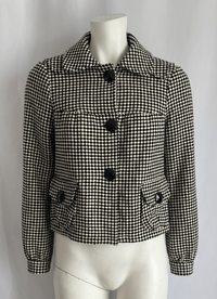 Veste pied-de-poule - 38 - Noir -