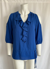 Blouse Un Jour Ailleurs - 38 - Bleu cobalt -