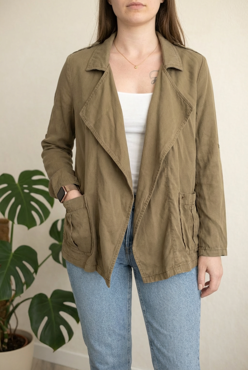 Veste Chemise Cache Cache - 34 - Kaki -