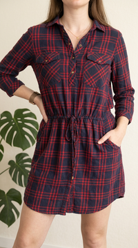 Robe chemise Zara Basic - M - Marine -