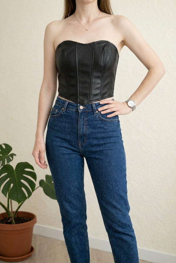 Top bustier Amisu - Xs - Noir