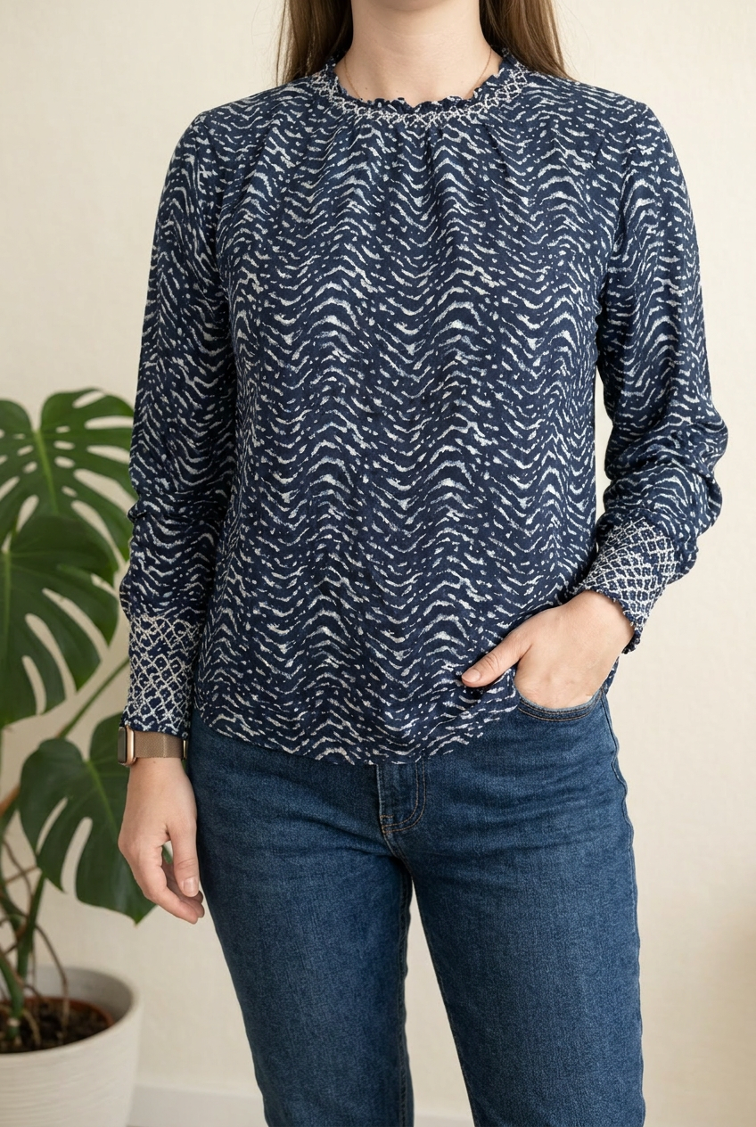 Blouse Lovie & Co - M - Bleu