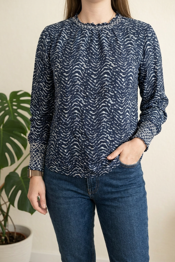 Blouse Lovie & Co - M - Bleu