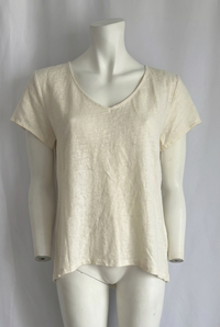 T-shirt Camaieu 100% lin - S - Blanc