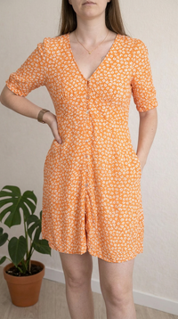 Robe d'été Camaïeu - 36 - Orange -