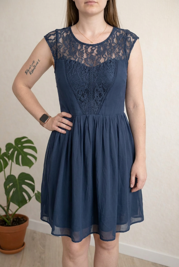 Robe courte Vero Moda - L - Marine -