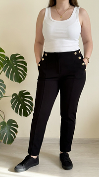 Pantalon slim Zara - Xl - Noir