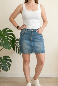 Jupe En Jean Esprit - 27 38 - Bleu -