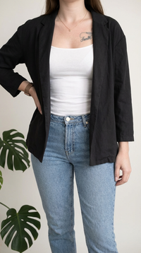 Blazer/ veste légère Gap - M - Noir - Lin mélangé