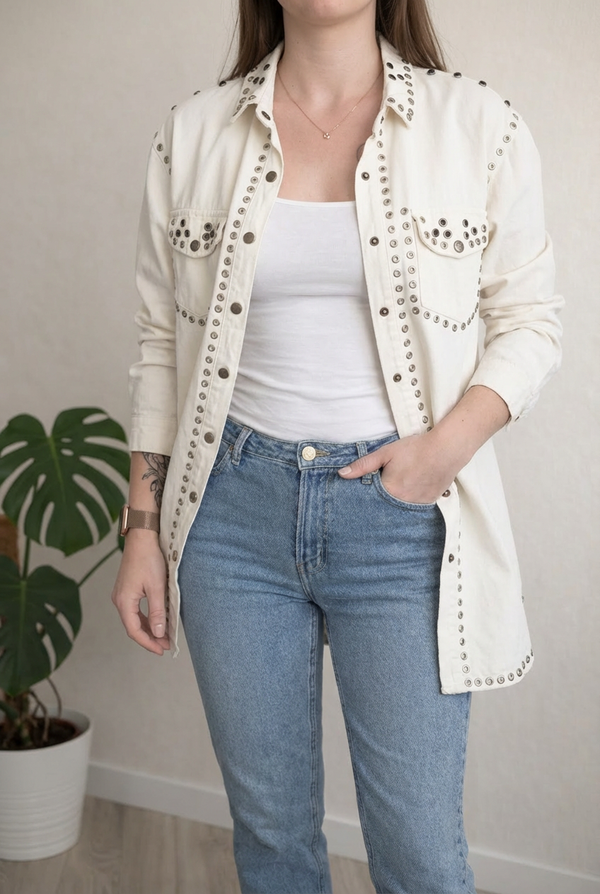Surchemise Sans marque - Taille unique - Blanc -