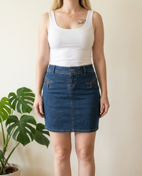 Jupe Promod - 38 - Bleu -