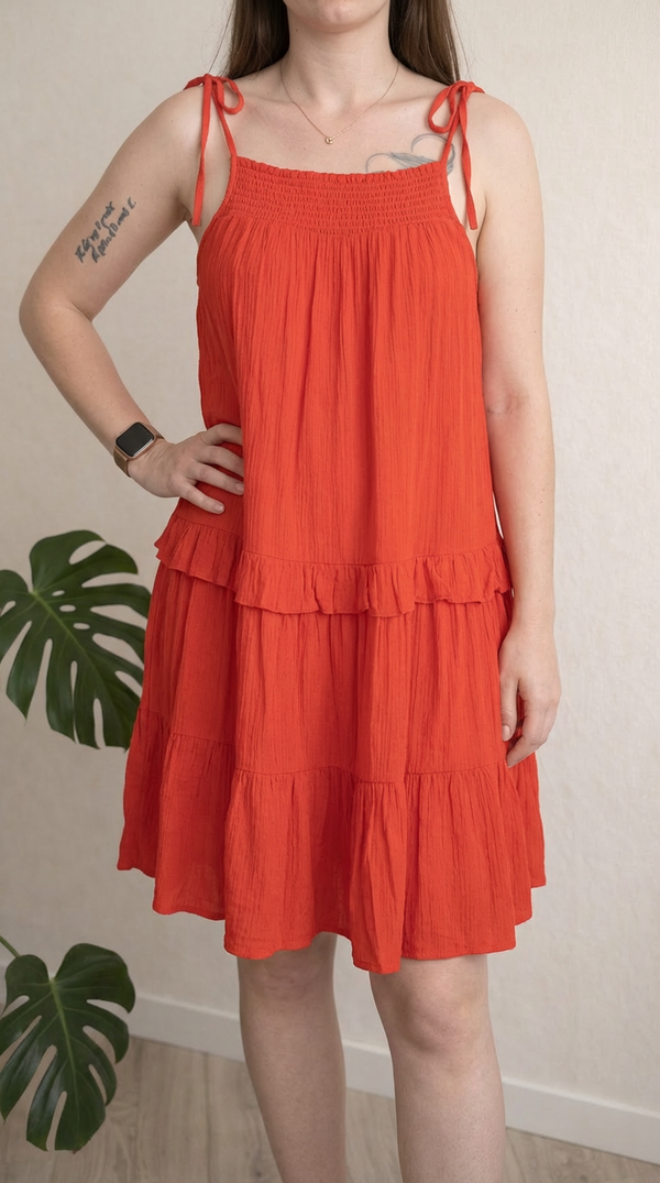 Robe Promod - 36 - orange / Rouge