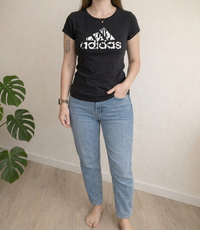 T-shirt Adidas - S - Noir - Logo Motif Animal