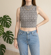 Crop Top Pimkie - Xs - Noir Et Blanc -