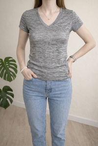 T-shirt Morgan - Xs - Gris - Col V
