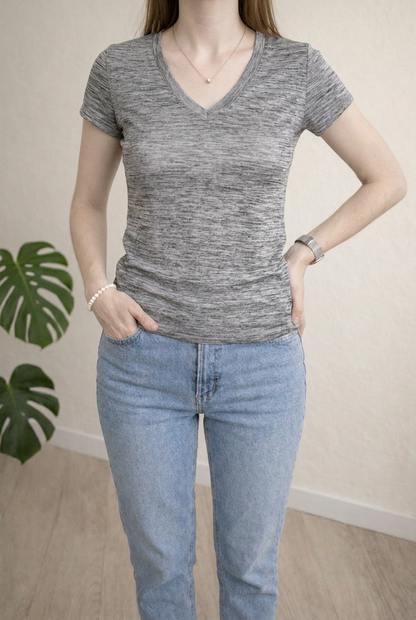 T-shirt Morgan - Xs - Gris - Col V