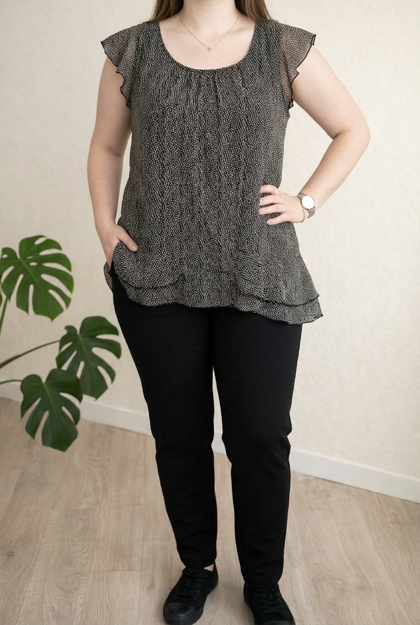 Tunique Jacqueline Riu - 46 - Noir - à pois