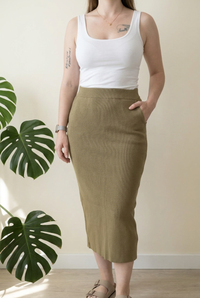 Jupe longue Zara - S - marron clair -