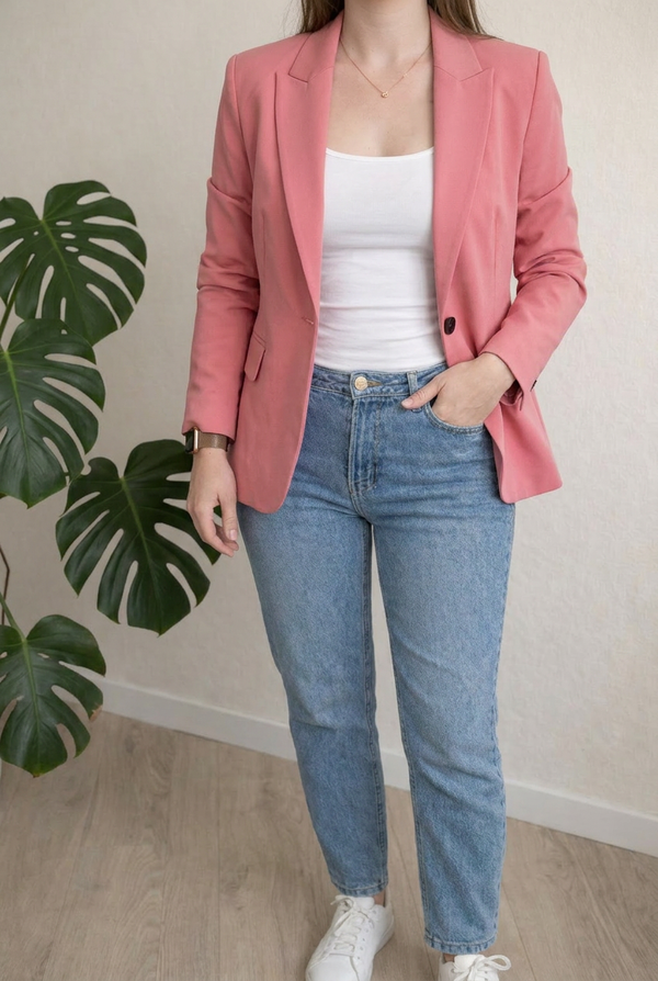 Blazer Zara - 38 - Rose -