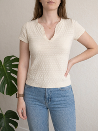 T-shirt maille Promod - S - Crème